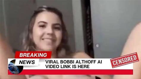 bobby althoff leaks|Bobbi Althoff says she couldnt watch her graphic。